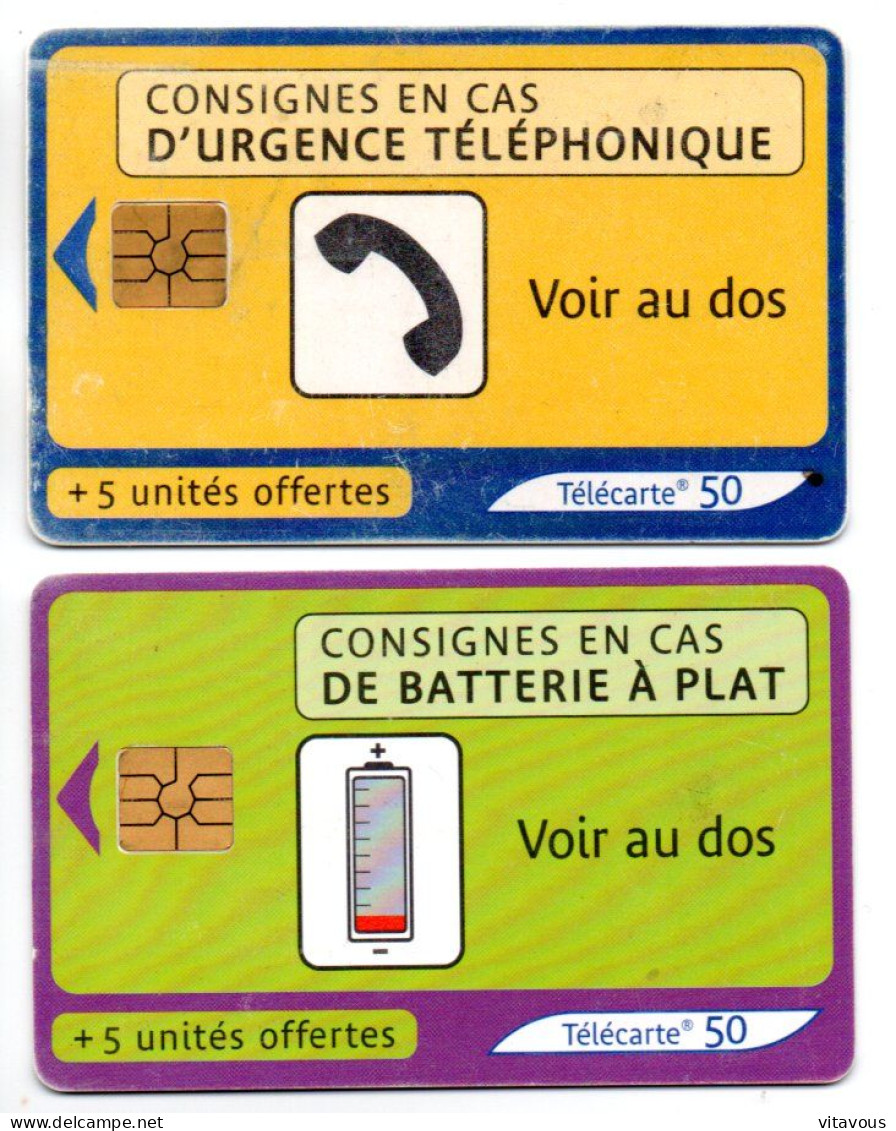 Consigne En Cas 2 Télécartes France 50  Unités  Telefonkarte Phonecard  (K 303) - 2003