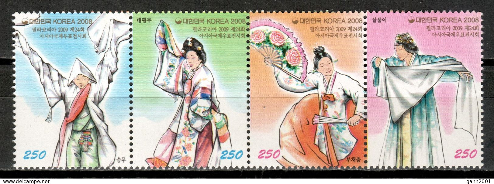 Korea South 2008 Corea  / Traditional Dances Folk MNH Bailes Tradicionales Folklore / Cu16506  10-17 - Dance