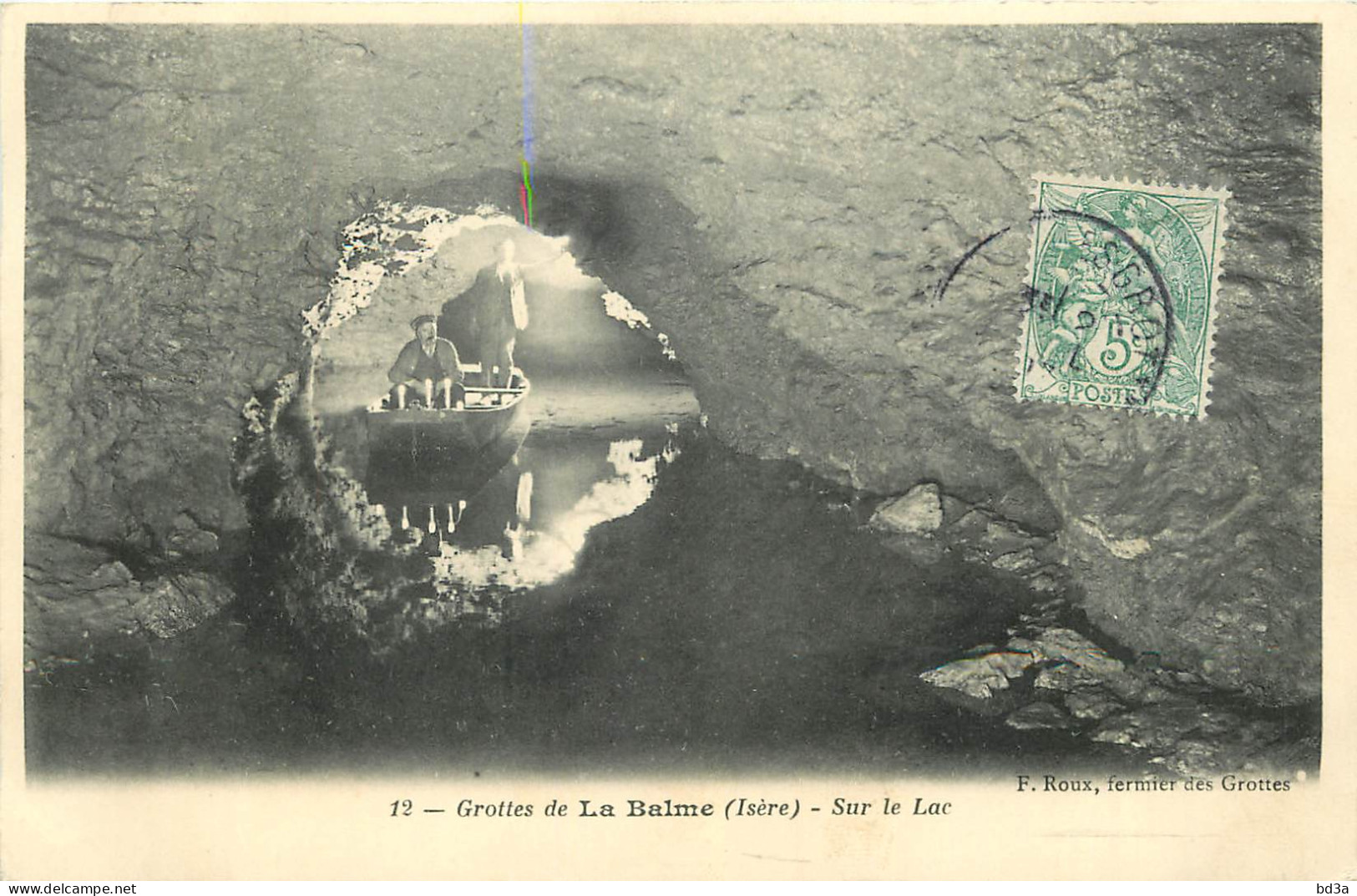  38 -  GROTTES DE LA BALME - SUR LE LAC - La Balme-les-Grottes