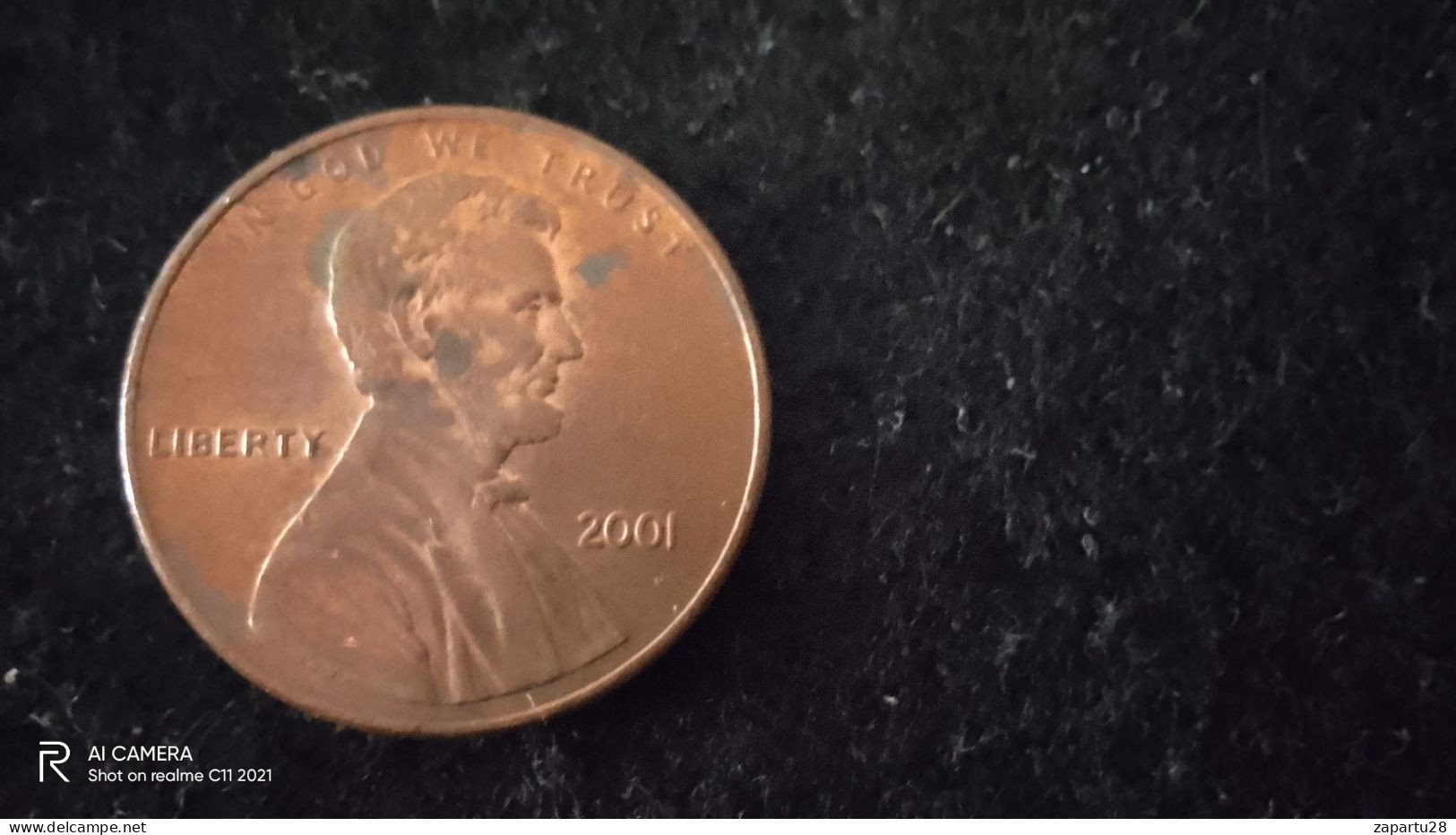 USA- 2001     ONE  CENT    XF- - 1959-…: Lincoln, Memorial Reverse