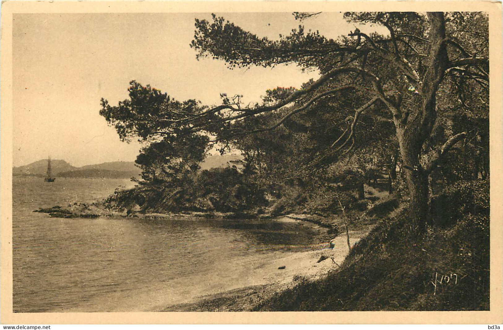  83 -  LES ILES D'HYERES - PORQUEROLLES - LA PLAGE D'ARGENT - Porquerolles