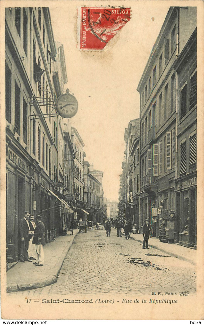  42 -  SAINT CHAMOND - RUE DE LA REPUBLIQUE - Saint Chamond