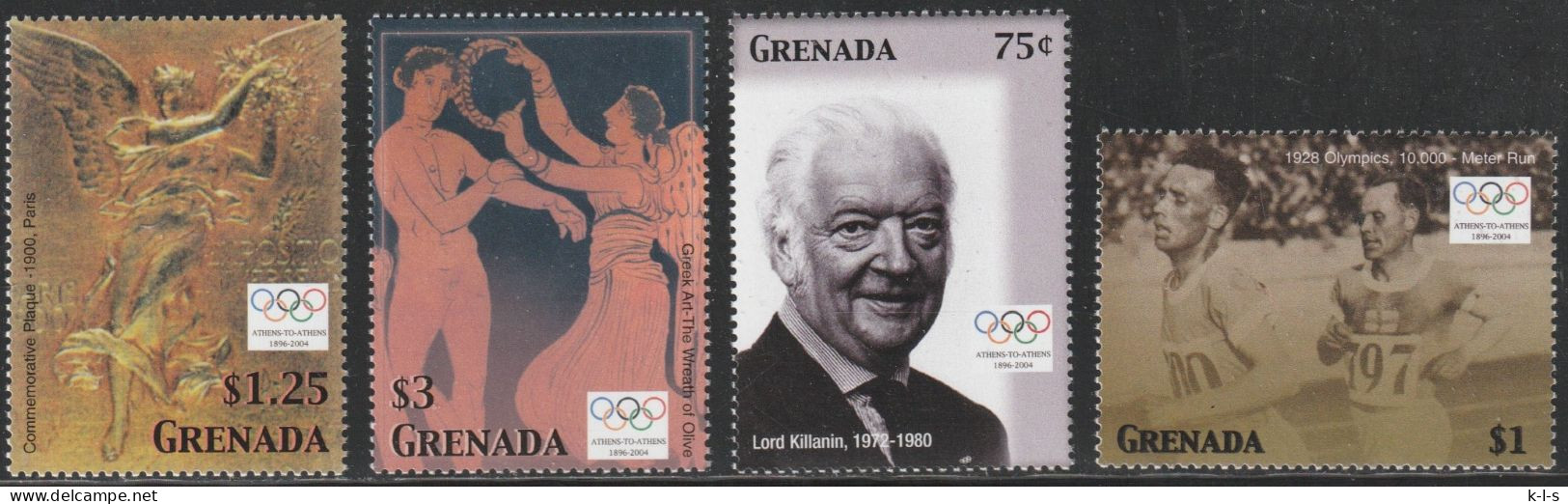 Grenada: 2004, Mi. Nr. 5392-95, Olympische Sommerspiele, Athen.   **/MNH - Zomer 2004: Athene