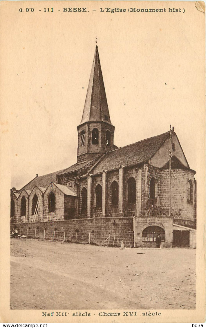  63 -  BESSE - L'EGLISE - Besse Et Saint Anastaise