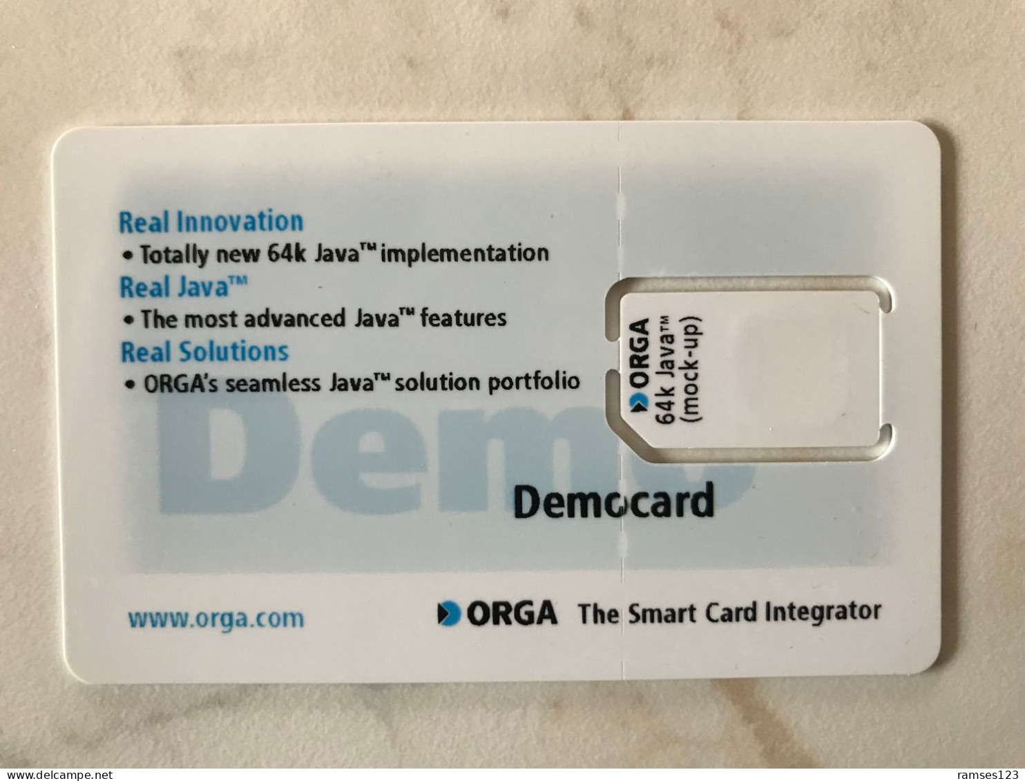 GSM   TEST DEMO ORGA  MINT - [2] Mobile Phones, Refills And Prepaid Cards