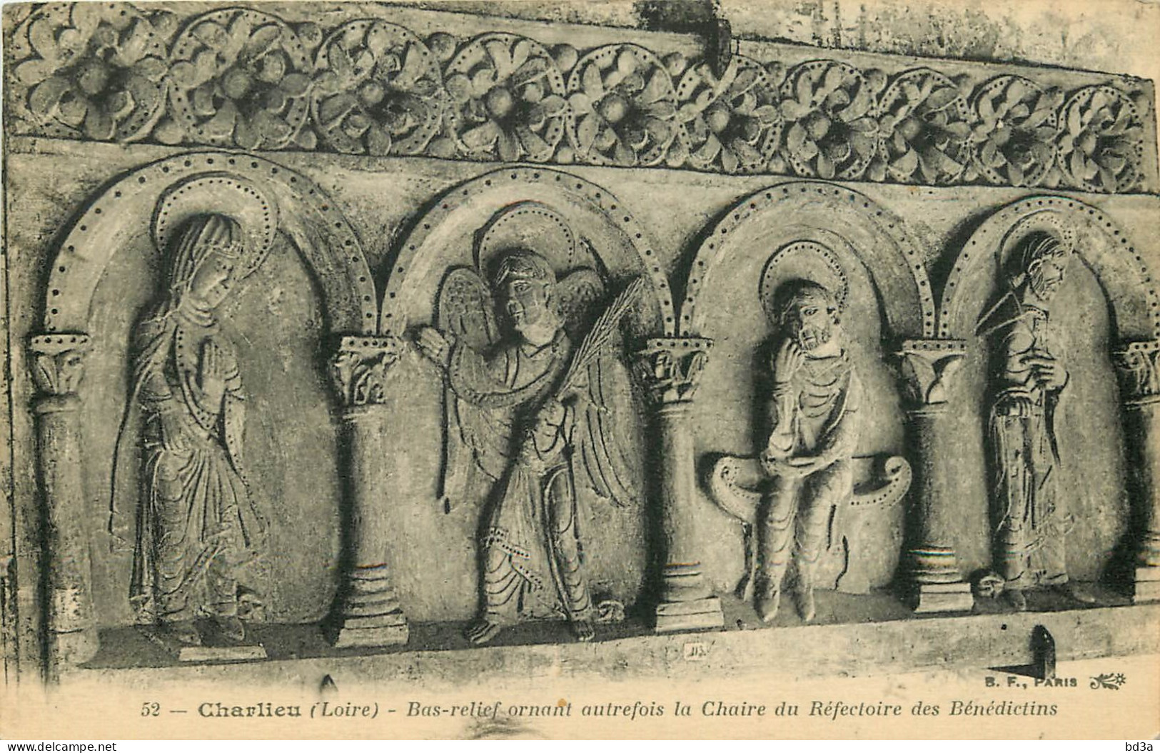 42 - CHARLIEU - BAS RELIEF ORNANT AUTREFOIS LA CHAIRE DU REFECTOIRE DES BENEDICTINS - Charlieu