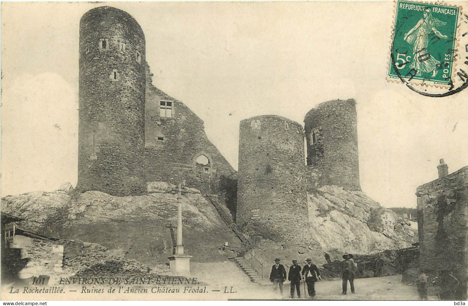 42 - ENVIRONS DE SAINT ETIENNE -  LA ROCHETAILLEE - RUINES DE L'ANCIEN CHATEAU - Rochetaillee