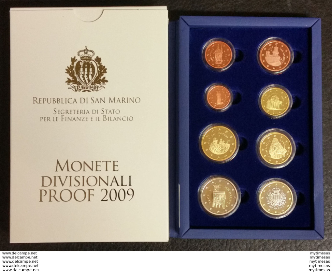 2009 San Marino Divisionale 8 Monete FS - San Marino