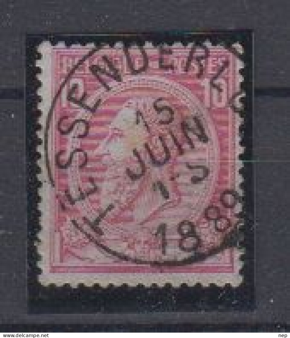 BELGIË - OBP - 1884/91 - Nr 46 T0 (TESSENDERLOO) - Coba + 6.00 € - 1884-1891 Leopold II.