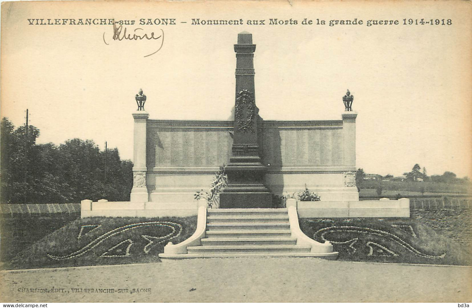 69 - VILLEFRANCHE SUR SAONE -  MONMENT AUX MORTS DE LA GRANDE GUERRE 1914 - 1918 - Villefranche-sur-Saone