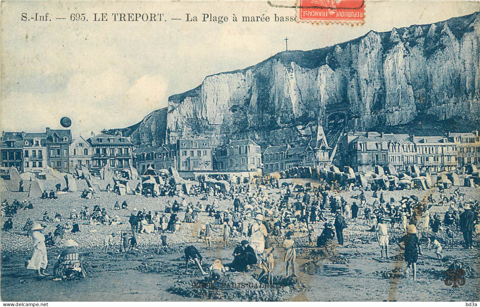 76 - LE TREPORT -  LA PLAGE A MAREE BASSE - Le Treport