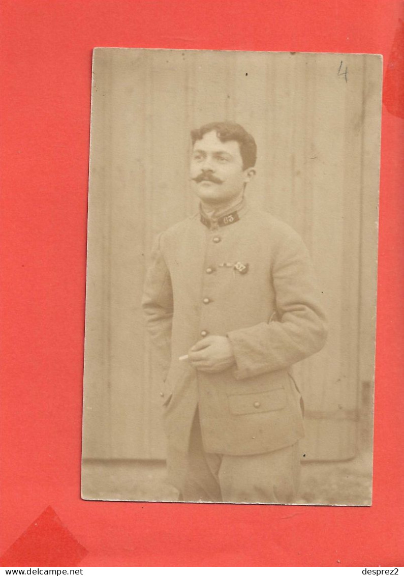 MILITARIA Carte Photo Animée Numéro 63 Sur Le Col - Andere Kriege