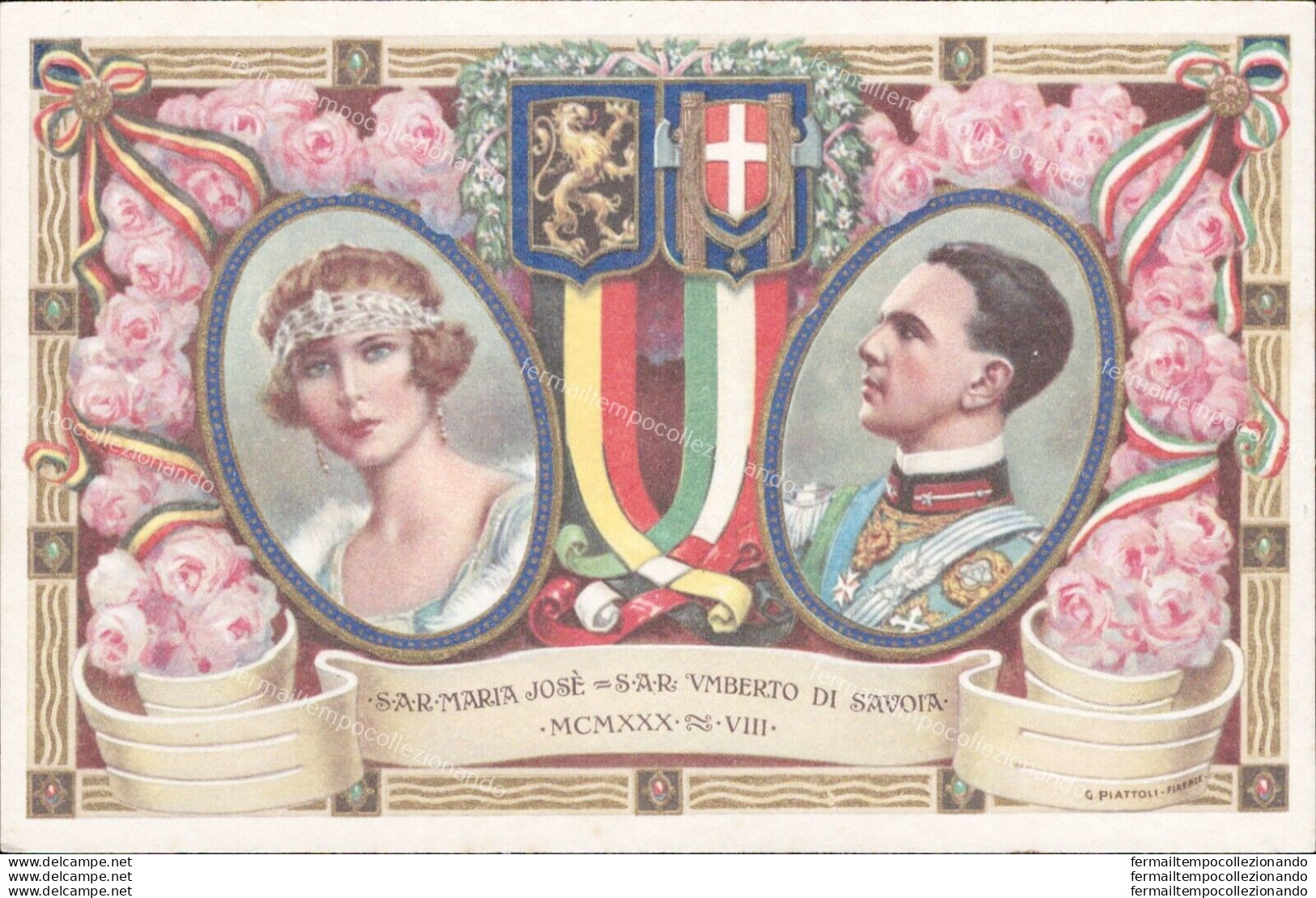 Ap171 Cartolina  S.a.r.maria Jose S.a.r Umberto Di Savoia Reali - Entertainers