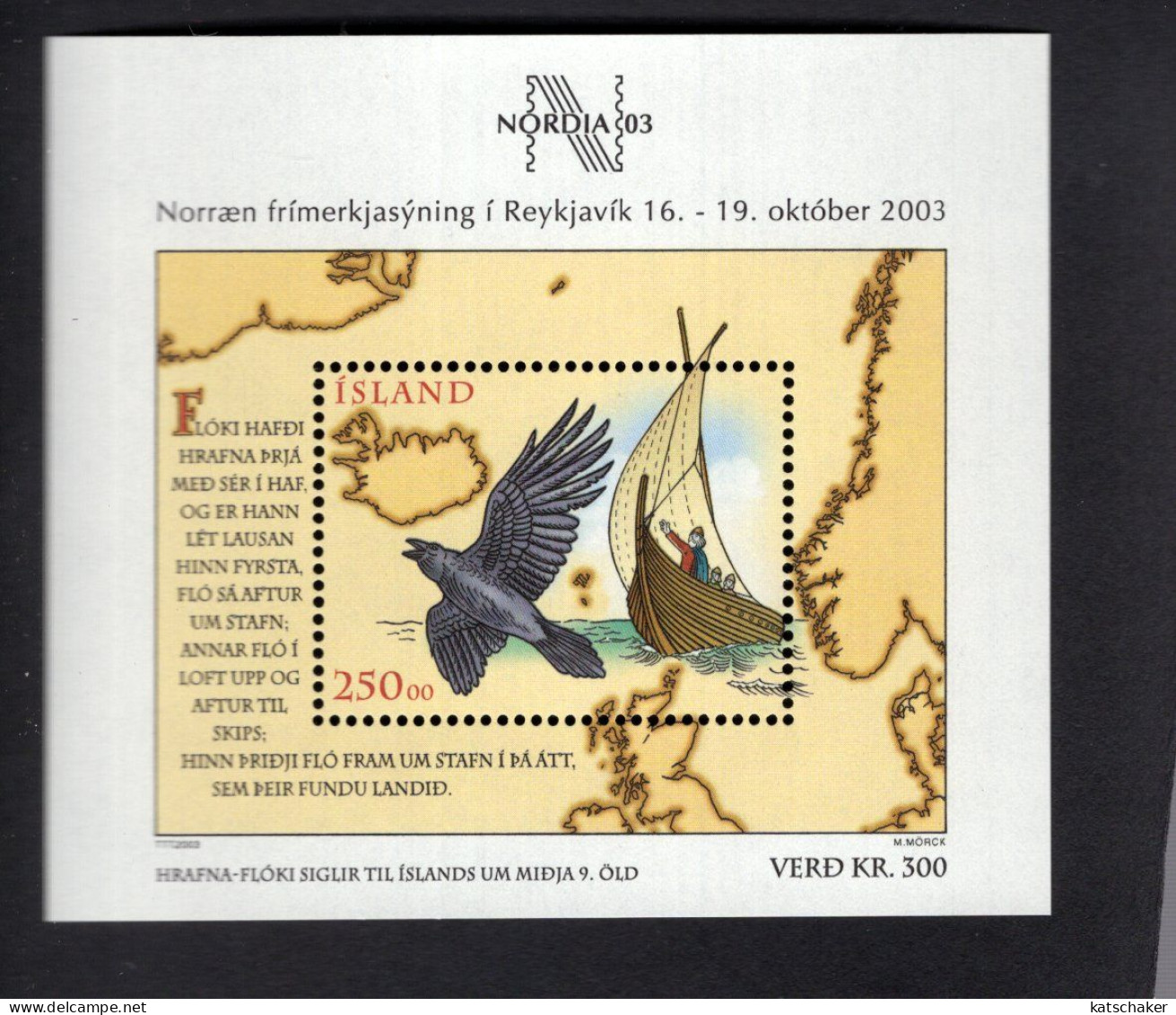 2022482486 2003 SCOTT 988 (XX)  POSTFRIS MINT NEVER HINGED - NORDIA 2003 PHILATELIC EXHIBITION REYKJAVIK - Ongebruikt