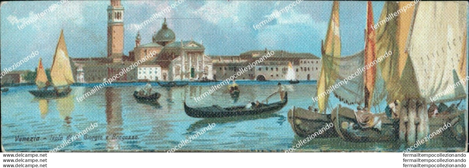 Bt374 Cartolina  Mini Venezia Citta' 5x14 Cm Isola Di S.giorgio  Veneto - Venezia (Venice)