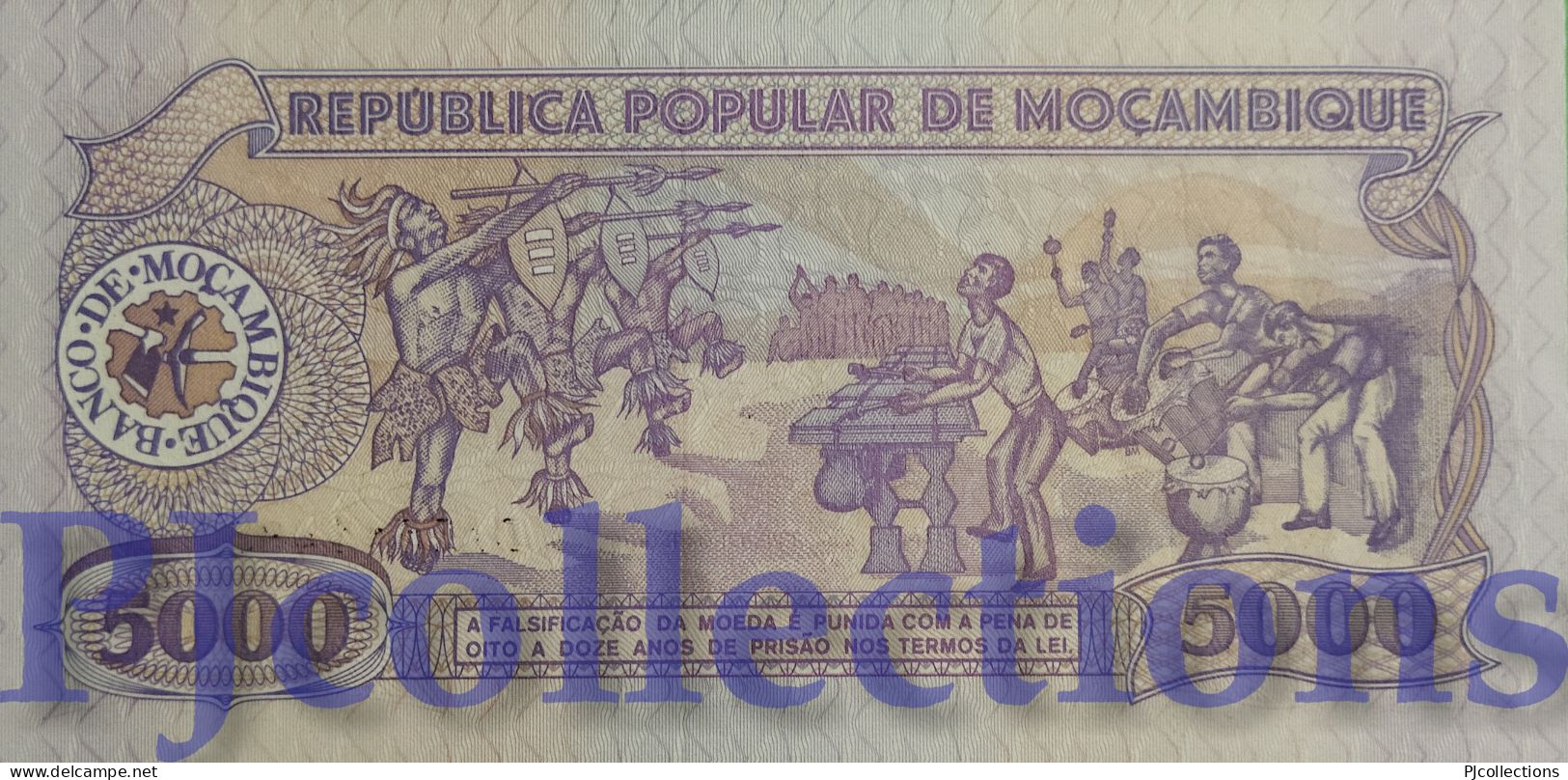 MOZAMBIQUE 5000 ESCUDOS 1989 PICK 133b UNC - Mozambique