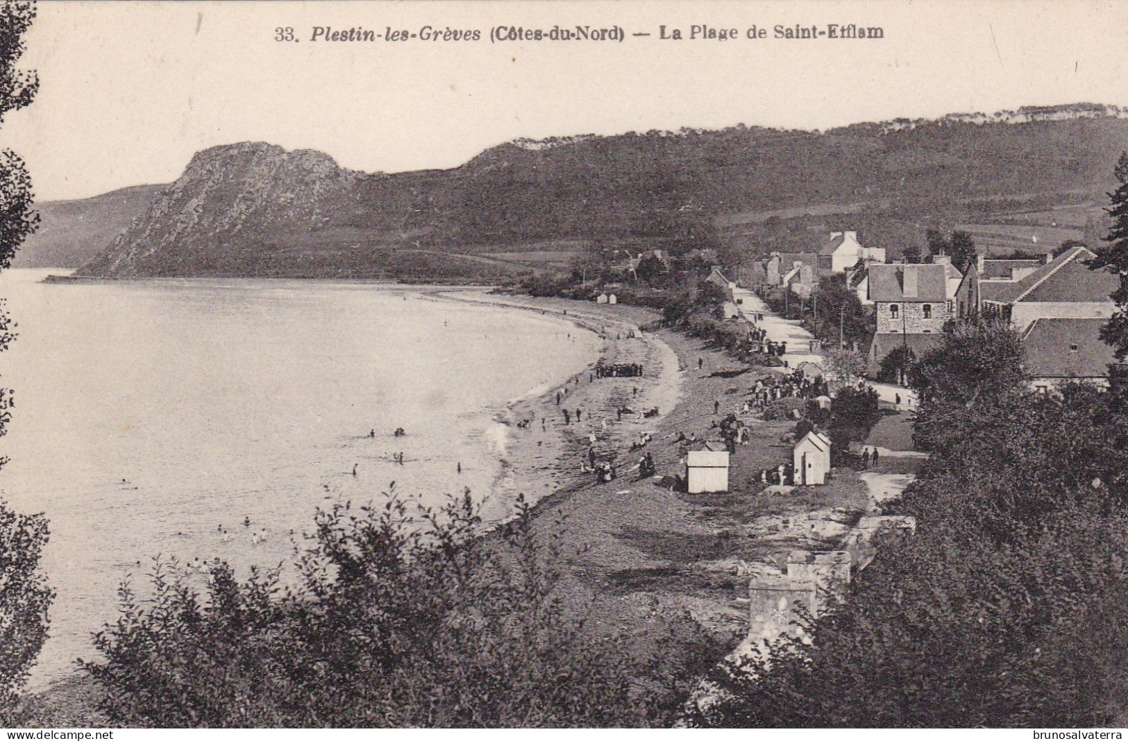 PLESTIN LES GREVES - La Plage De Saint-Etflam - Très Bon état - Plestin-les-Greves