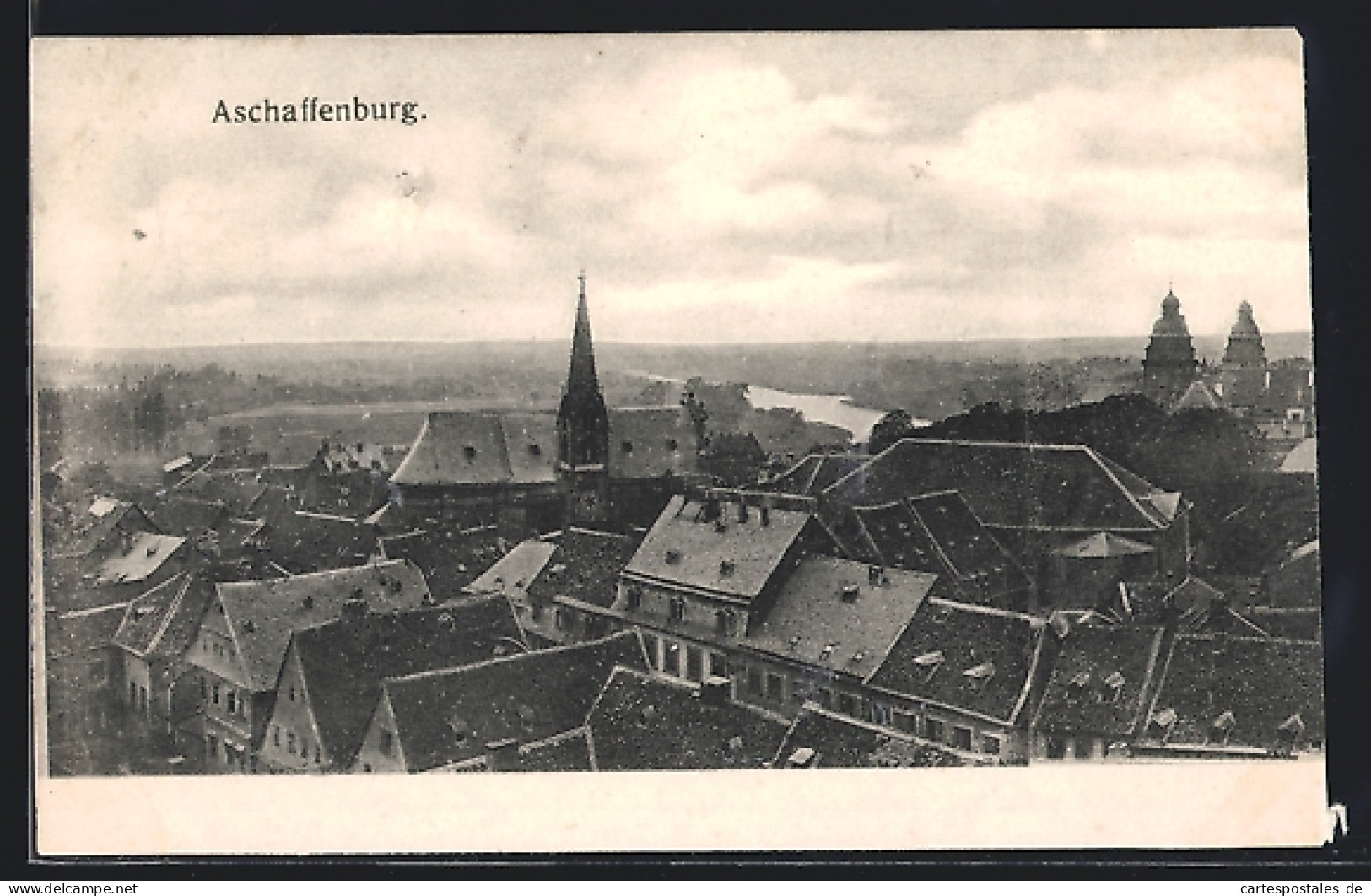 AK Aschaffenburg, Blick über Die Dächer  - Aschaffenburg
