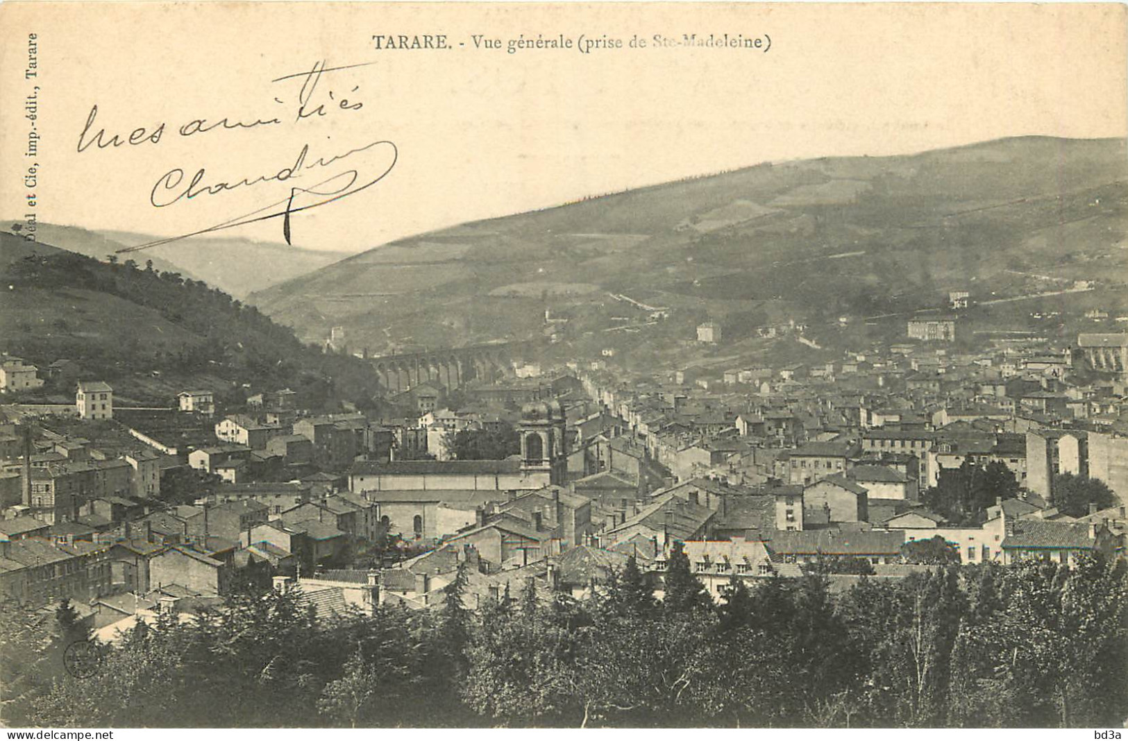 69 -  TARARE - VUE GENERALE - PRISE DE LA MADELEINE - Tarare