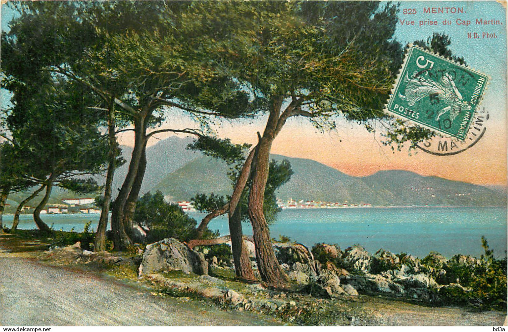 06 - MENTON - VUE PRISE DU CAP MARTIN - Menton