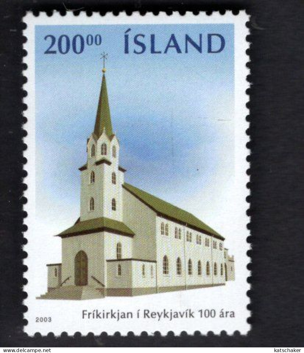 2022483959 2003 SCOTT 989 (XX)  POSTFRIS MINT NEVER HINGED - FREE CHURCH - REYKJAVIK - CENT - Unused Stamps