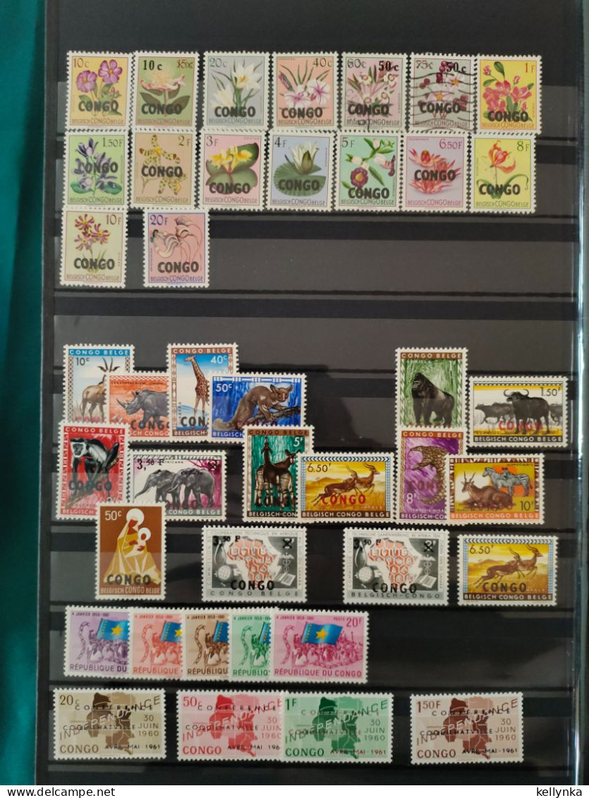 Petite Accumulation De Timbres Du Congo/Zaire - MNH & MH & O (3 Photos) - Unused Stamps