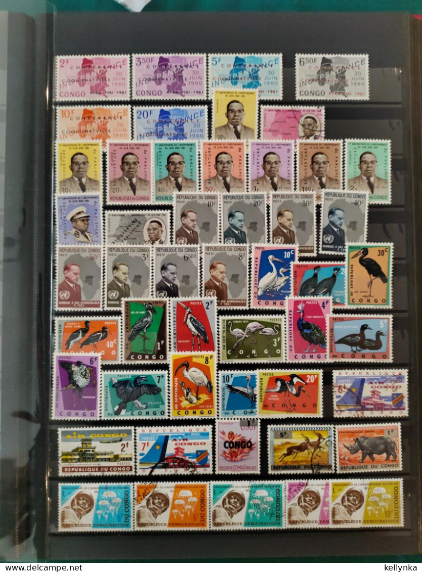 Petite Accumulation De Timbres Du Congo/Zaire - MNH & MH & O (3 Photos) - Unused Stamps