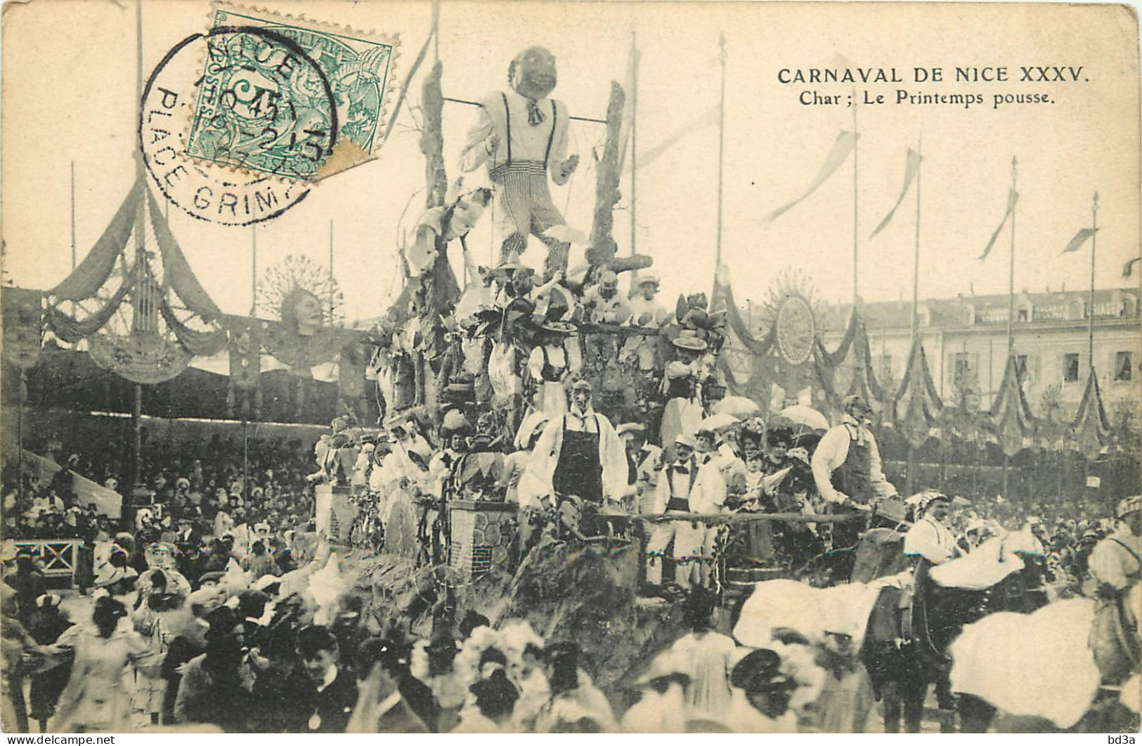 06 - CARNAVAL DE NICE XXXV -  CHAR : LE PRINTEMPS POUSSE - Carnevale