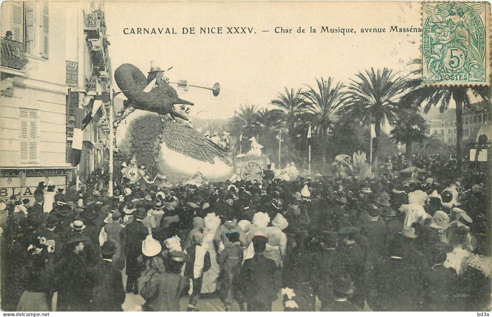 06 - CARNAVAL DE NICE XXXV -  CHAR DE LA MUSIQUE AVENUE MASSENA - Carnevale