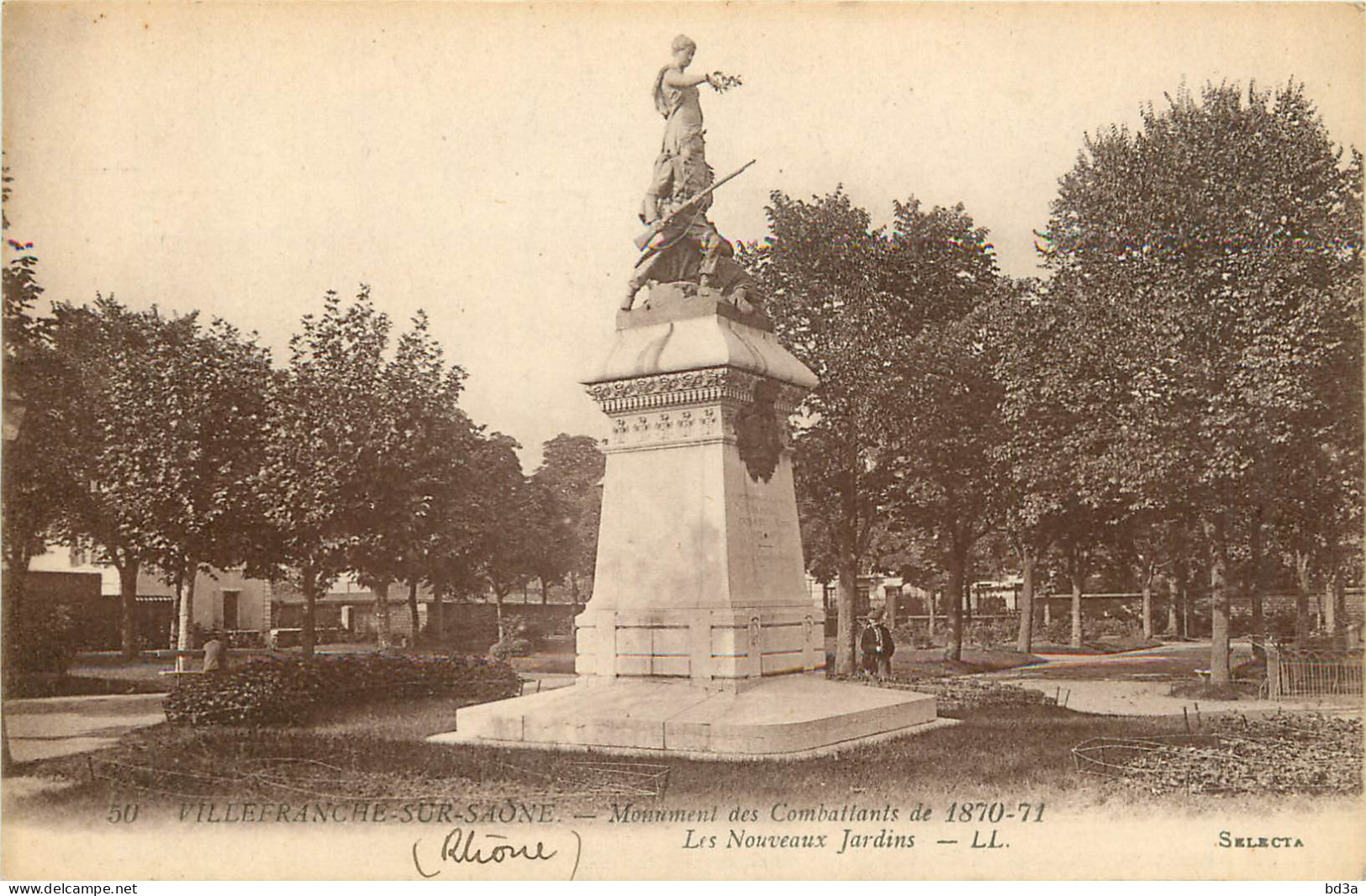 69 -  VILLEFRANCHE SUR SAONE - MONUMENT DES COMBATTANTS DE 1870-71 -  - Villefranche-sur-Saone