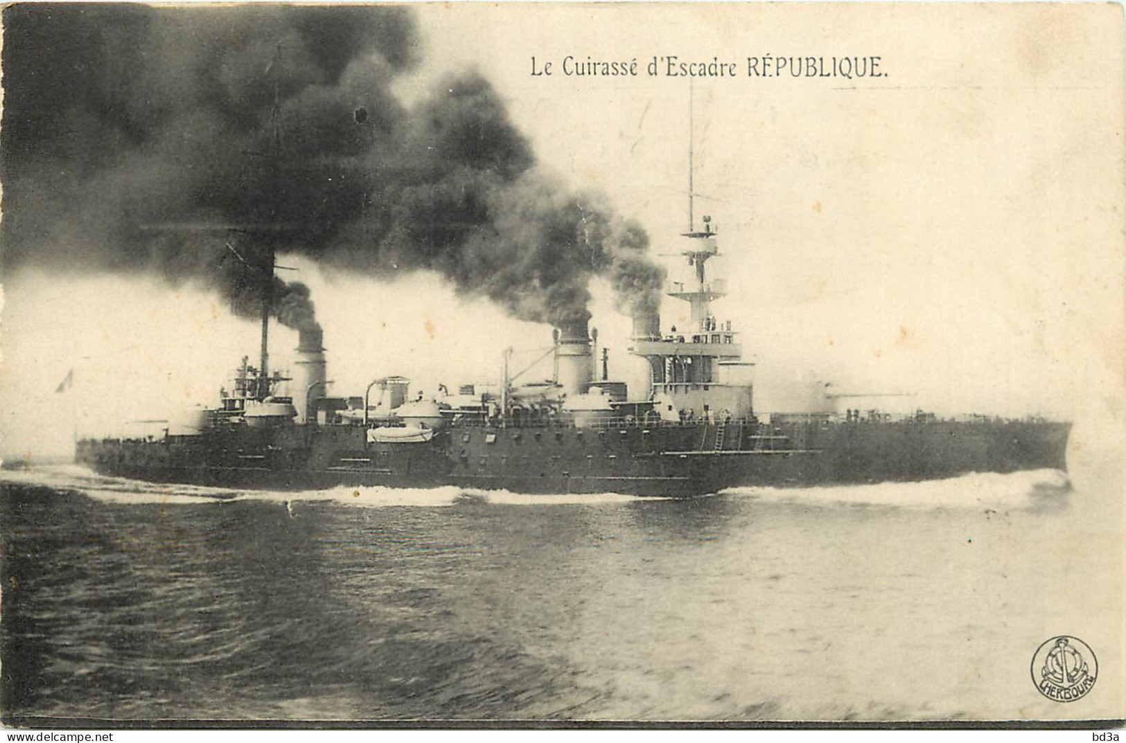 LE CUIRASSE D'ESCADRE REPUBLIQUE - Warships