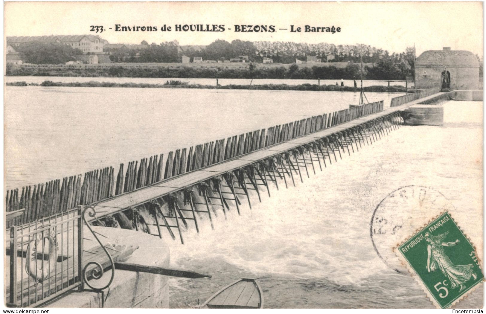 CPA Carte Postale France Houilles- Bezons Le Barrage  VM80356 - Houilles