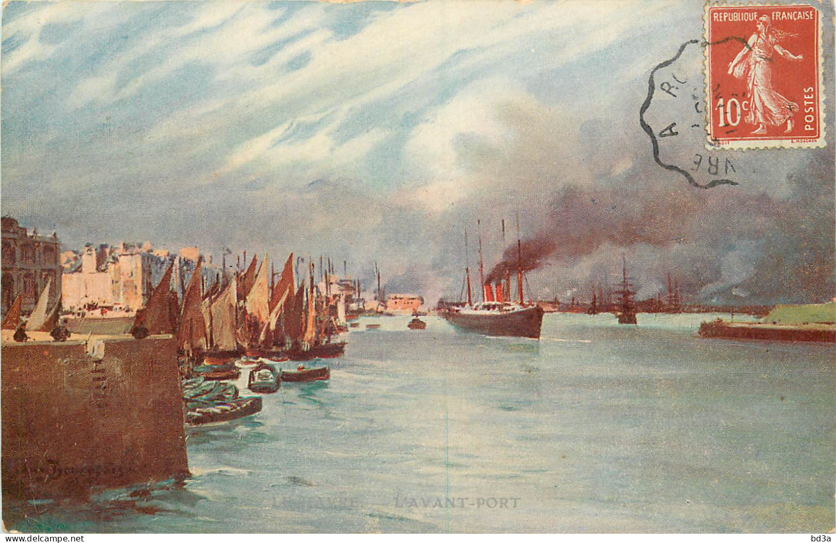 76 -  LE HAVRE - L'AVANT PORT - BELLE ILLUSTRATION  - Harbour