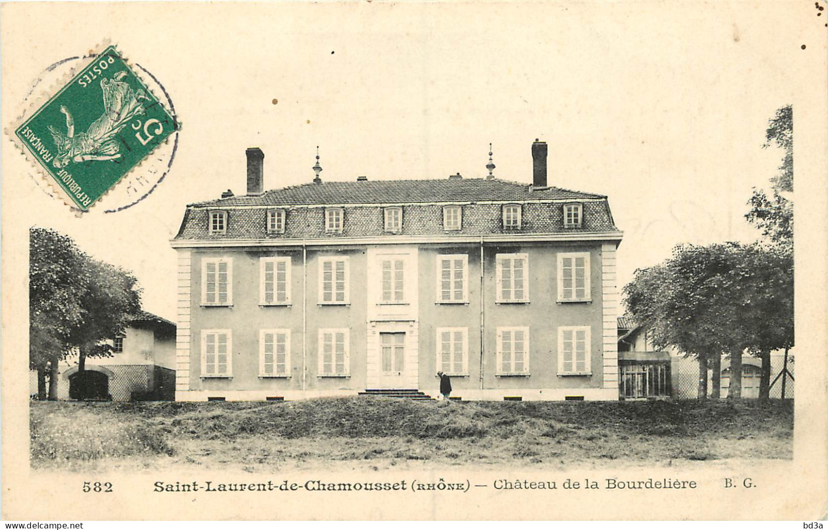 69 - SAINT LAURENT DE CHAMOUSSET - CHATEAU DE LA BOURDELIERE - Saint-Laurent-de-Chamousset