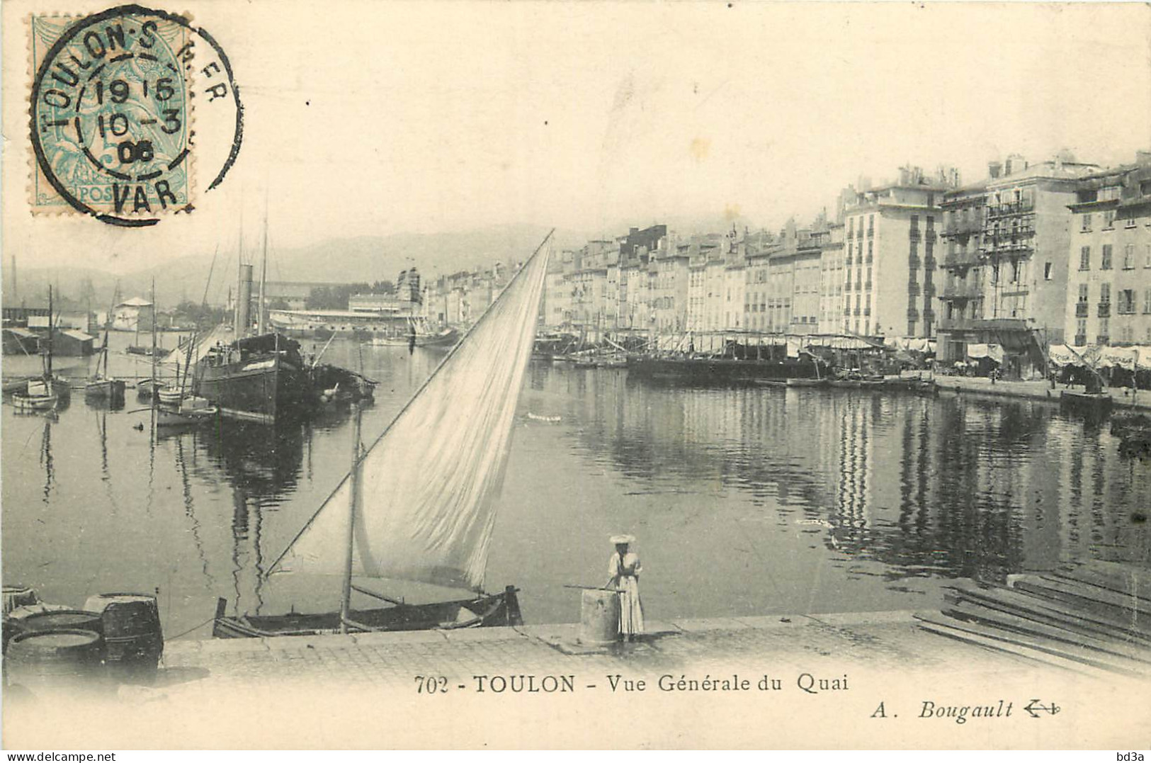 83 - TOULON -  VUE GENERALE DU QUAI - Toulon