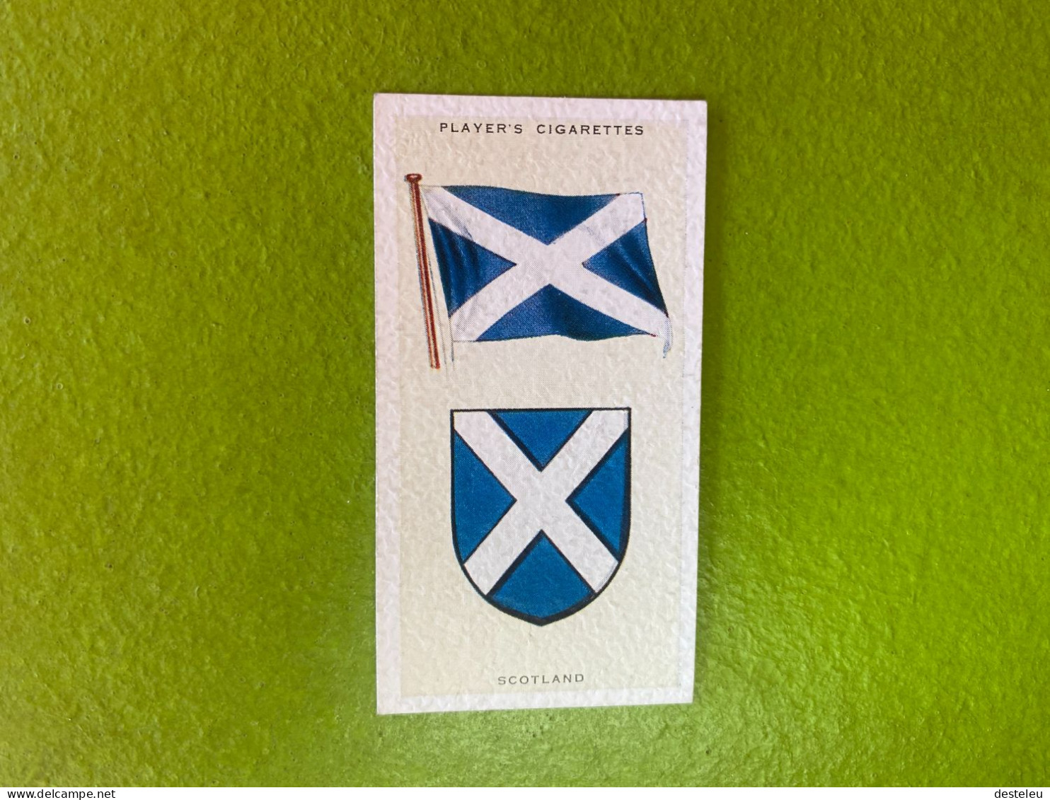 Player's Cigarettes Card National Flags And Arms - Scotland - Sonstige & Ohne Zuordnung