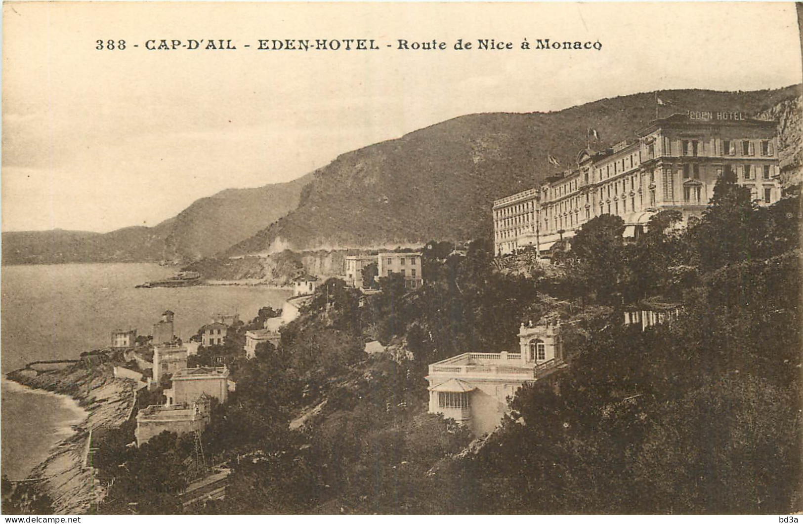 06 - CAP D'AIL -  EDEN HOTEL ROUTE DE NICE A MONACO - Cap-d'Ail