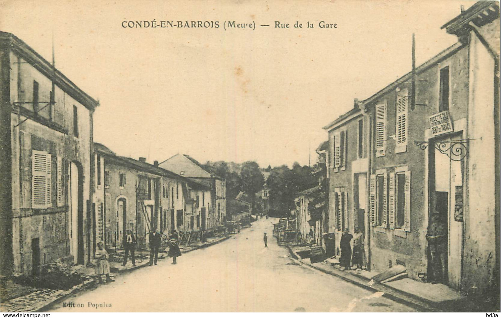 55 - CONDE EN BARROIS - RUE DE LA GARE - Otros & Sin Clasificación