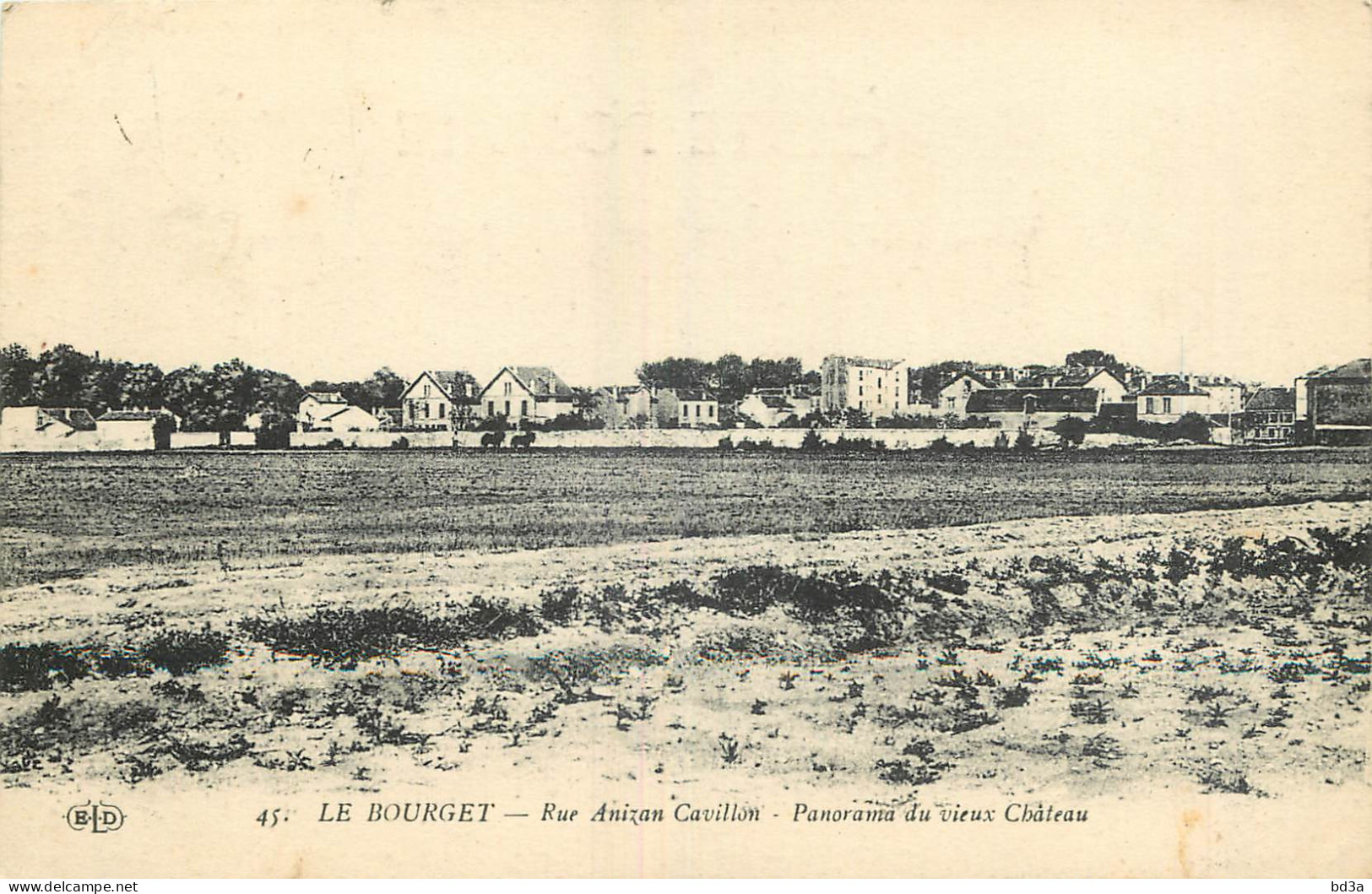 93 -  LE BOURGET - RUE ANIZAN CAVILLON - PANORAMA DU VIEUX CHATEAU - Le Bourget