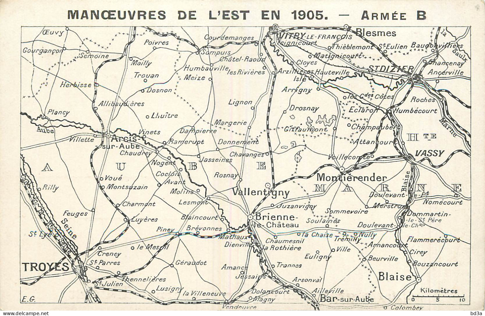 MILITAIRE - MANOEUVRES DE L'EST EN 1905 - ARMEE B - Manoeuvres