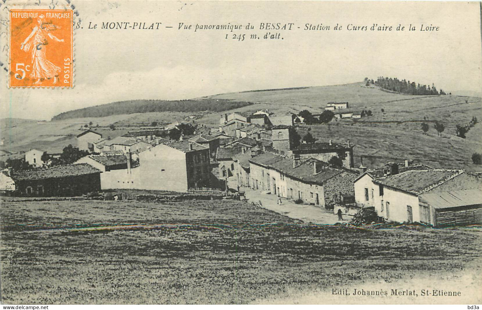  42 - LE MONT PILAT - VUE PANORAMIQUE DU BESSAT  - Mont Pilat