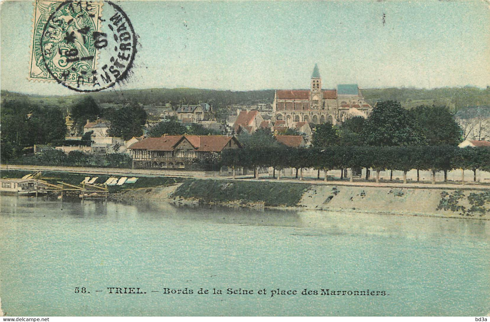 78 - TRIEL - BORDS DE LA SEINE ET PLACE DES MARRONNIERS - Triel Sur Seine