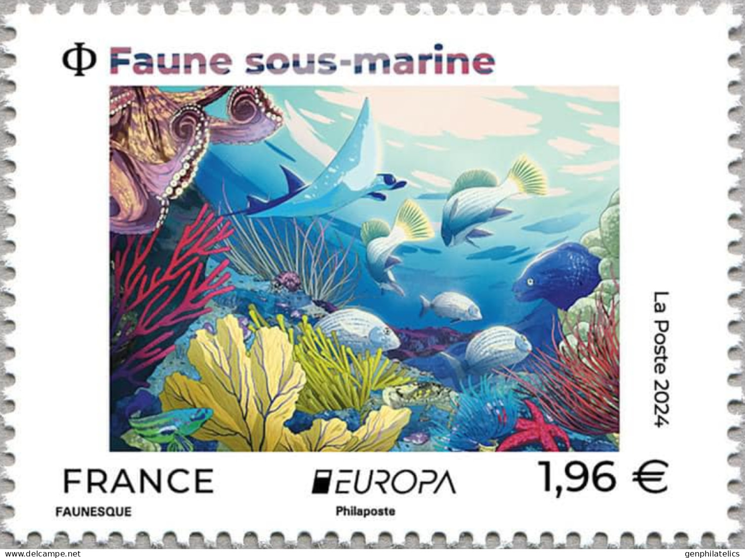 FRANCE 2024 Europa CEPT. Underwater Fauna & Flora (Preorder) - Fine Stamp MNH - Nuevos