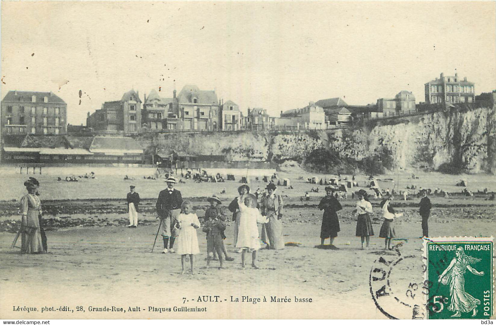 80 - AULT - LA PLAGE A MAREE BASSE - Ault