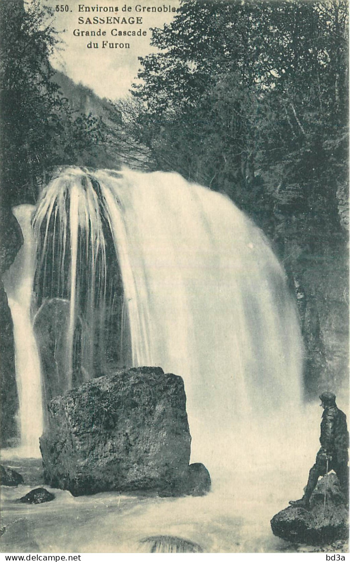 38 - ENVIRONS DE GRENOBLE - SASSENAGE - GRANDE CASCADE DU FURON - Sassenage