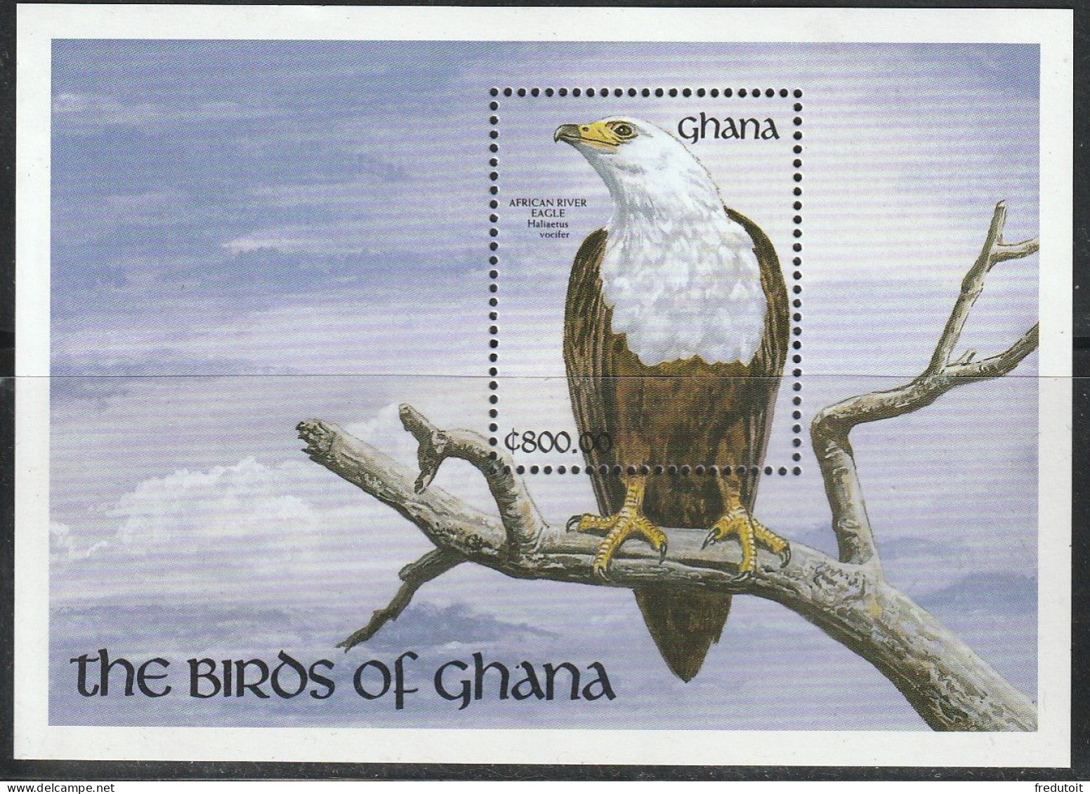 GHANA - BLOC N°194 ** (1992) Oiseaux - Ghana (1957-...)