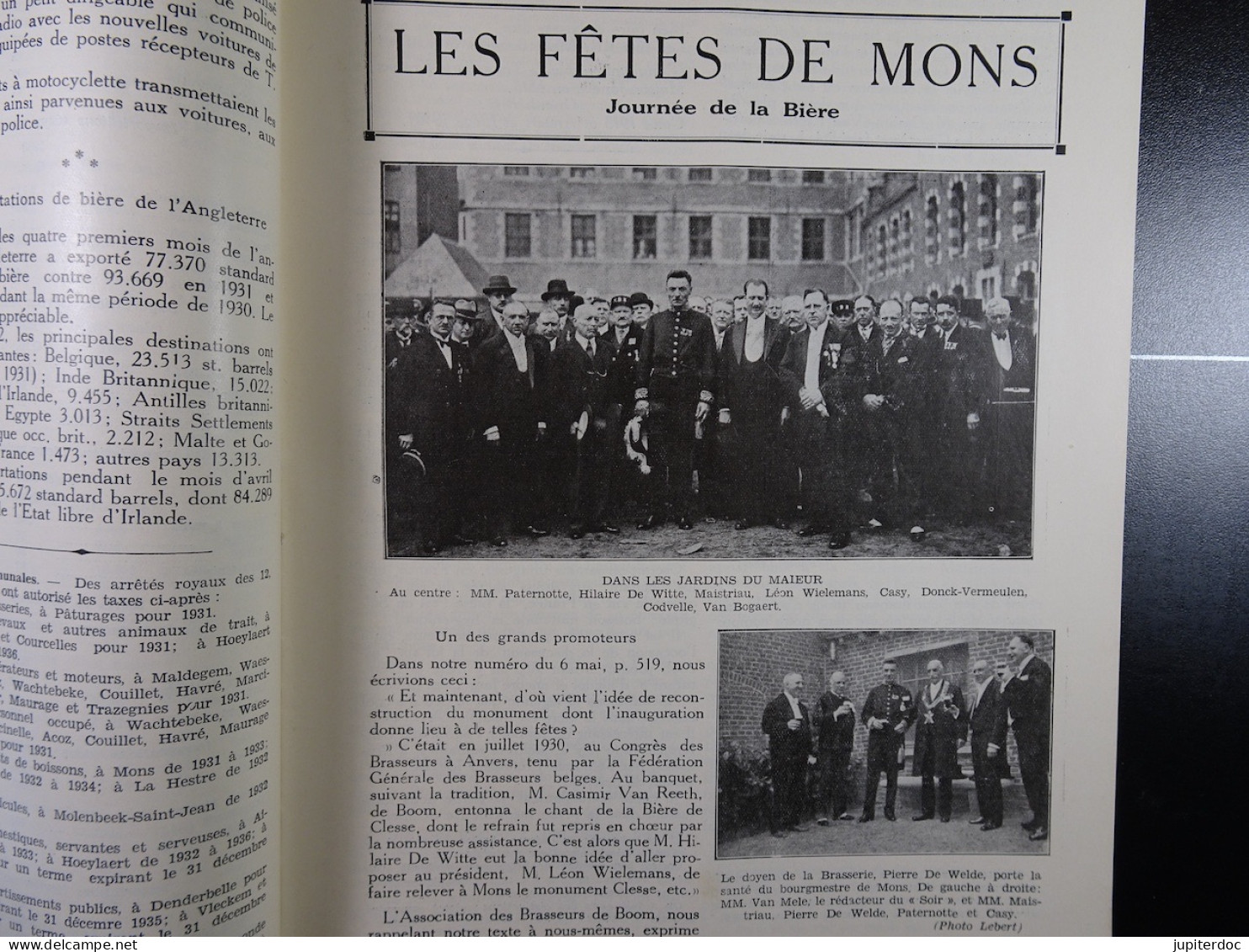 Le Petit Journal Du Brasseur N° 1677 De 1932 Pages 606 à 632 Brasserie Belgique Bières Publicité Matériel Brassage - 1900 - 1949