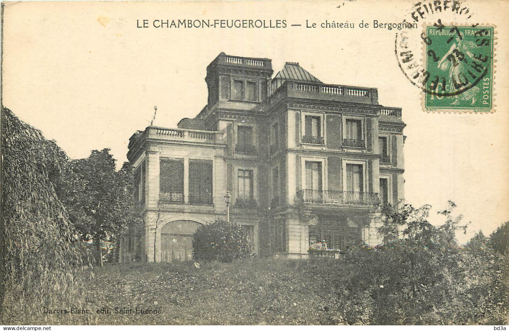 42 - LE CHAMBON FEUGEROLLES - LE CHATEAU DE BERGOGNON - Le Chambon Feugerolles