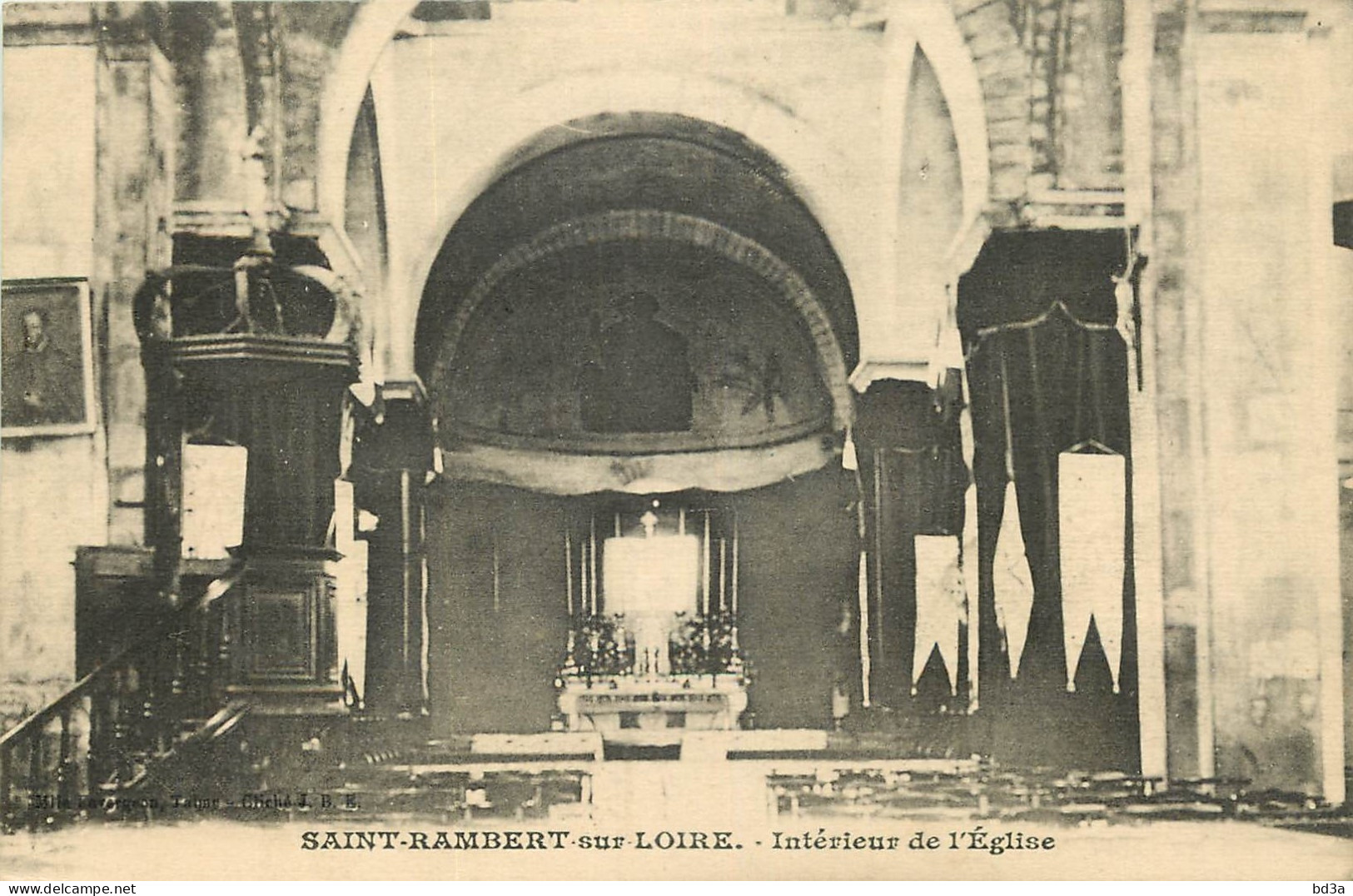42 -  SAINT RAMBERT SUR LOIRE - INTERIEUR DE L'EGLISE - Saint Just Saint Rambert