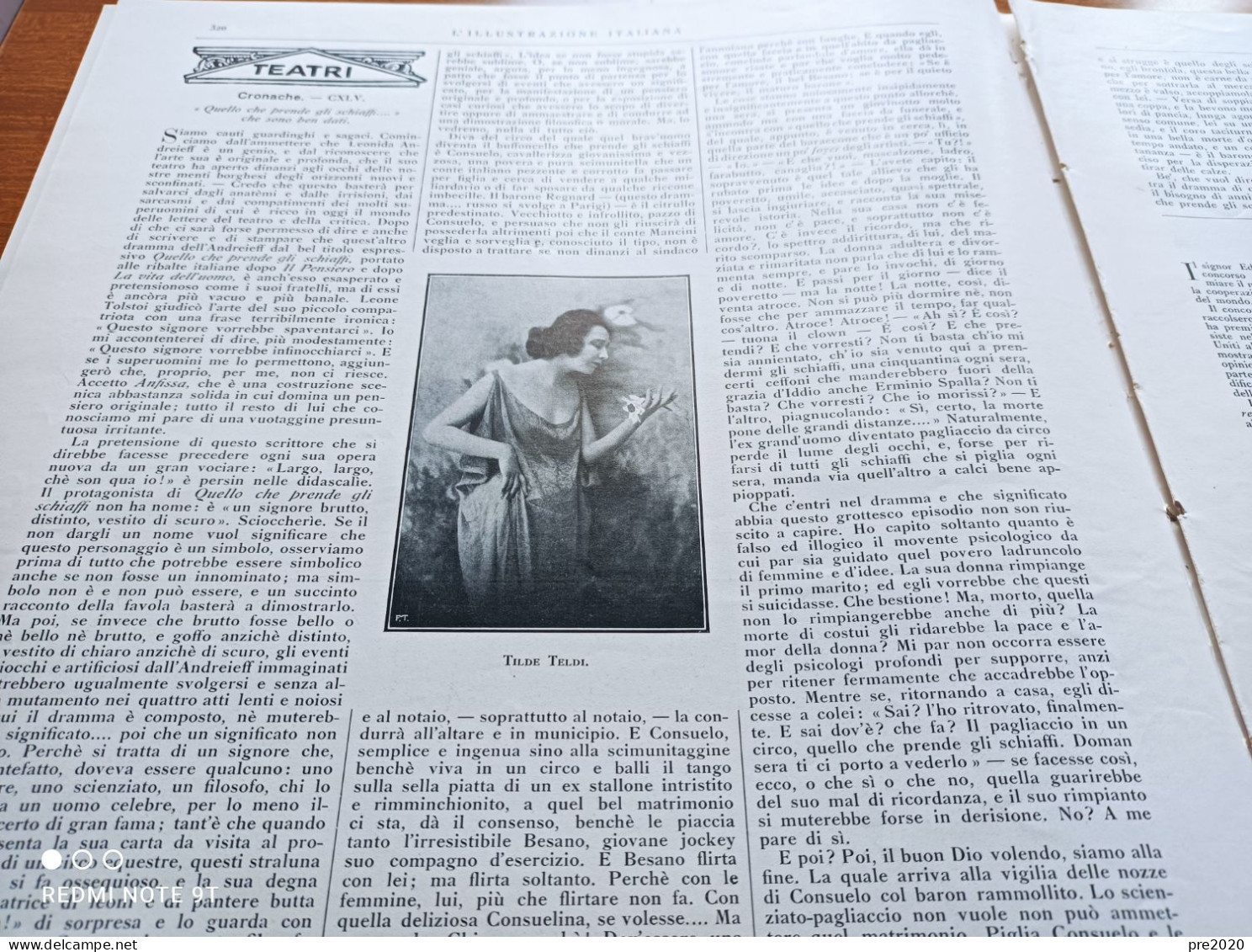 ILLUSTRAZIONE ITALIANA 1924 TILDE TELDI ATTRICE PORTO DI LIVORNO CATANIA TRIESTE - Sonstige & Ohne Zuordnung
